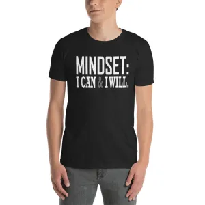 Mindset T Shirt Black Mindset, I Can Do it & I Will Do It T Shirt for Men