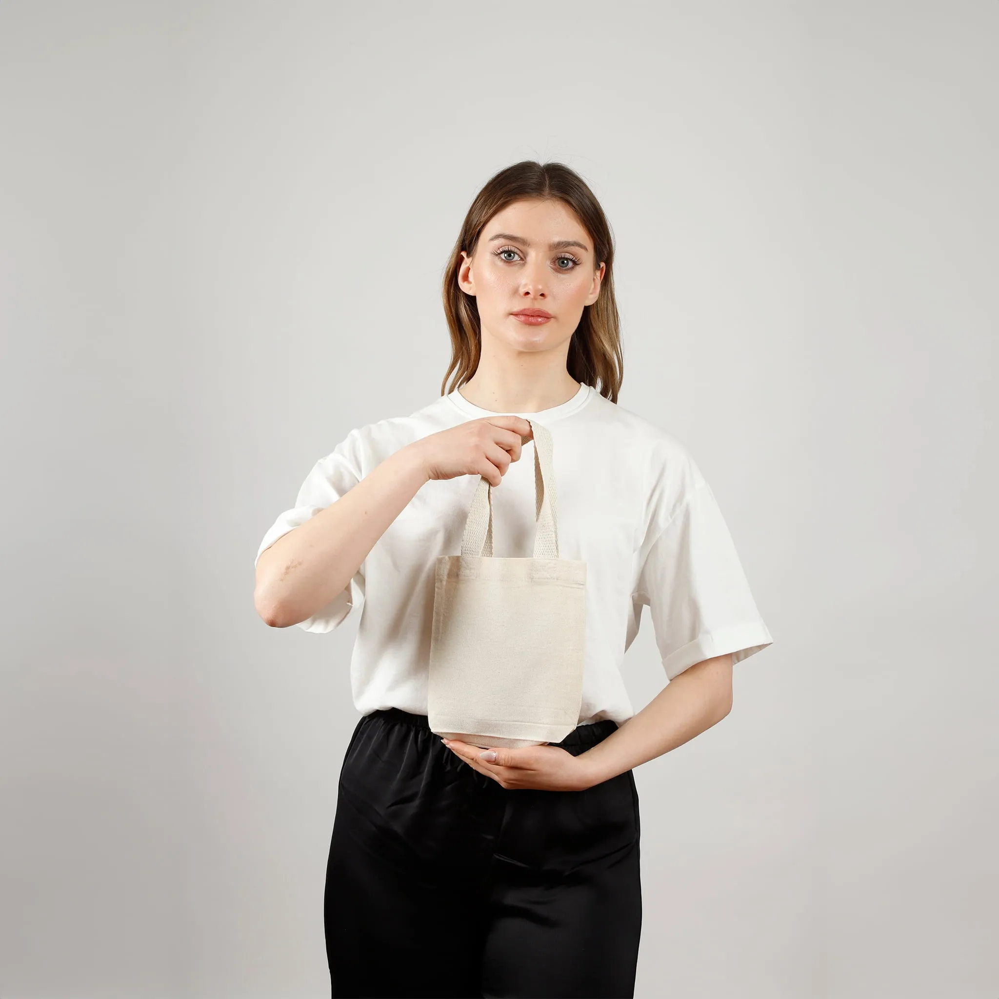 Mini 8" Canvas Tote