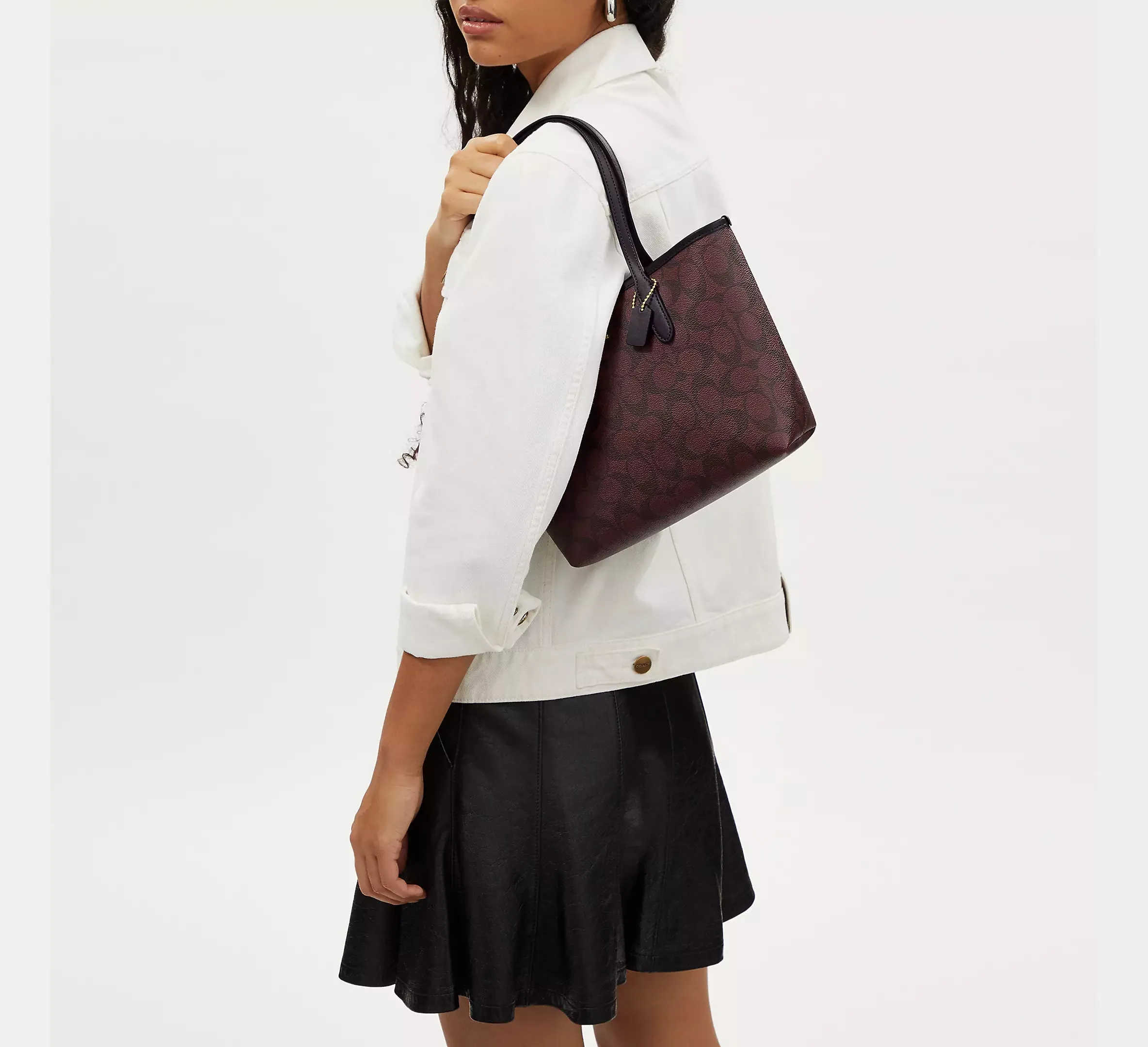 Mini City Tote In Signature Canvas