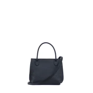 MINI DAY BAG BLACK PEBBLED CALF