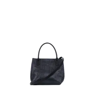 MINI DAY BAG MIDNIGHT BLUE PYTHON