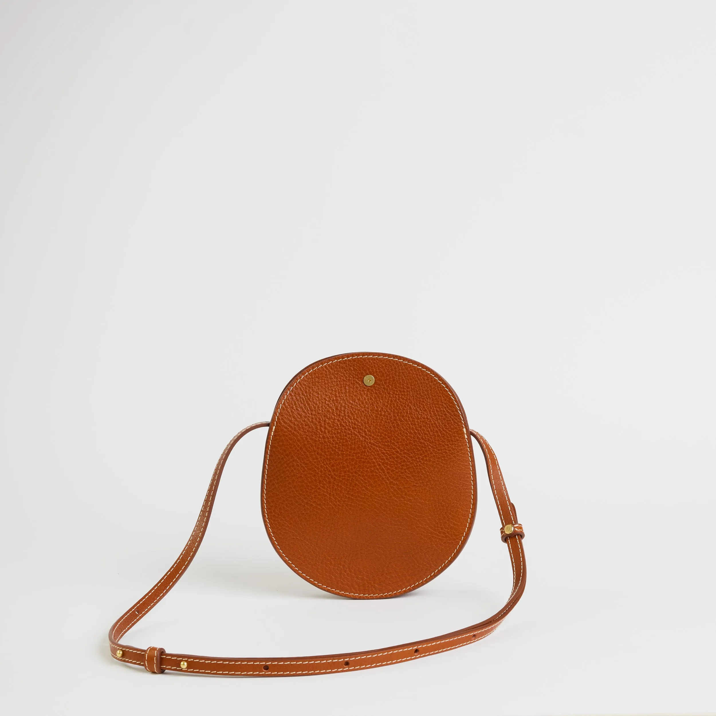 Mini Eggi in Leather Brown