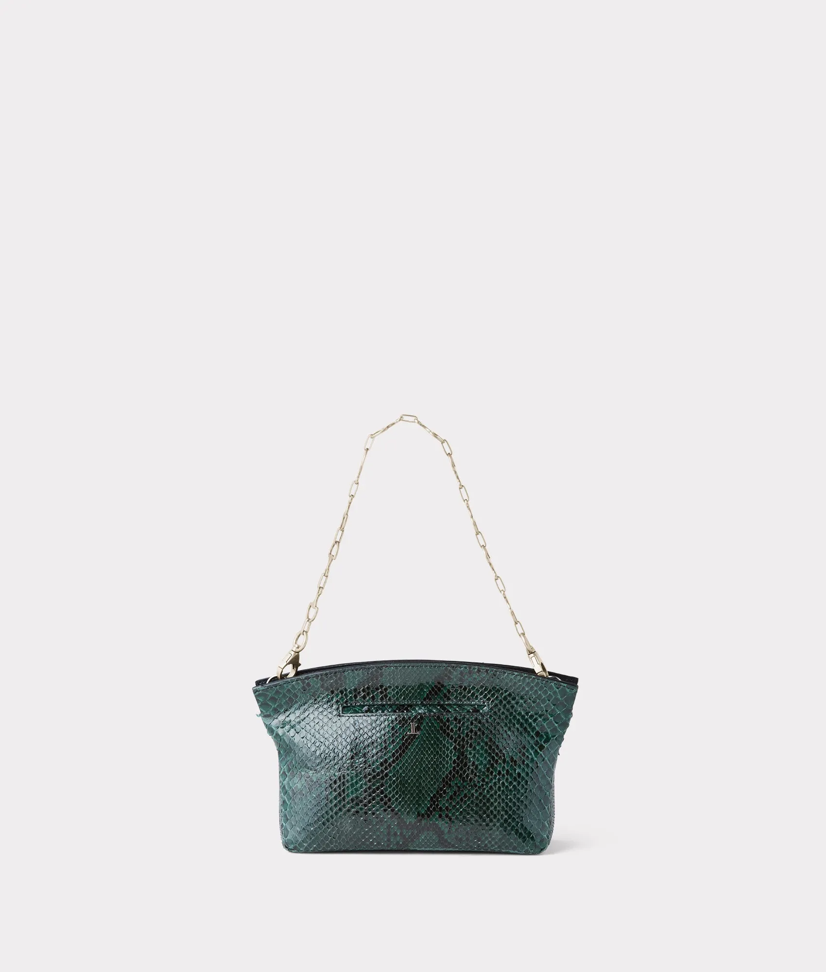 Mini Elle Exotic Clutch :: Emerald