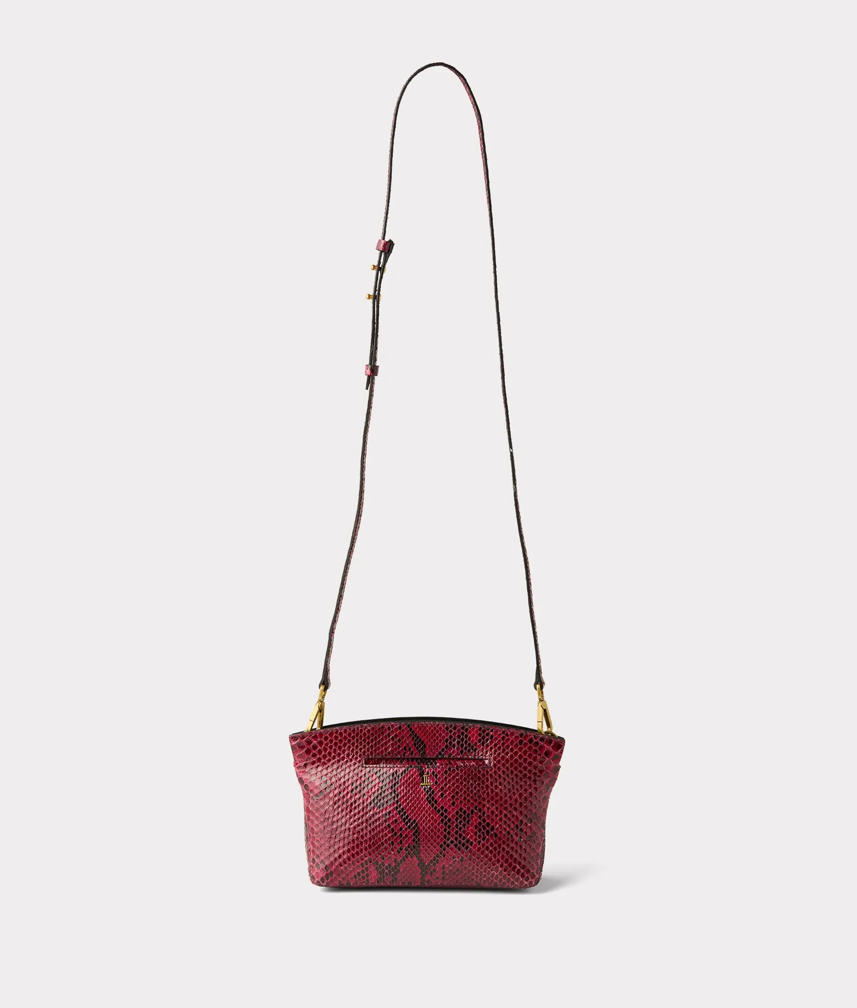 Mini Elle Exotic Clutch :: Garnet