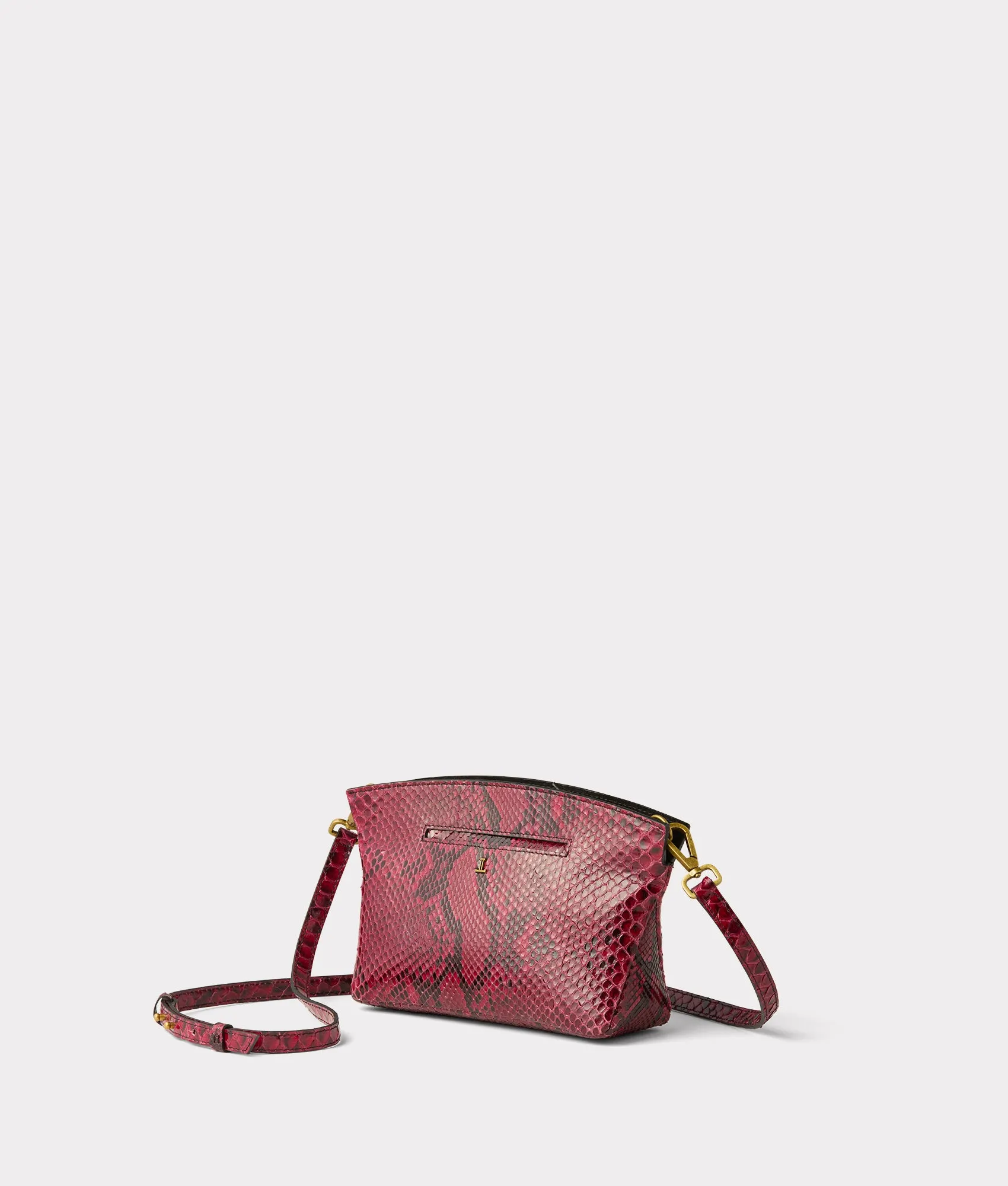 Mini Elle Exotic Clutch :: Garnet