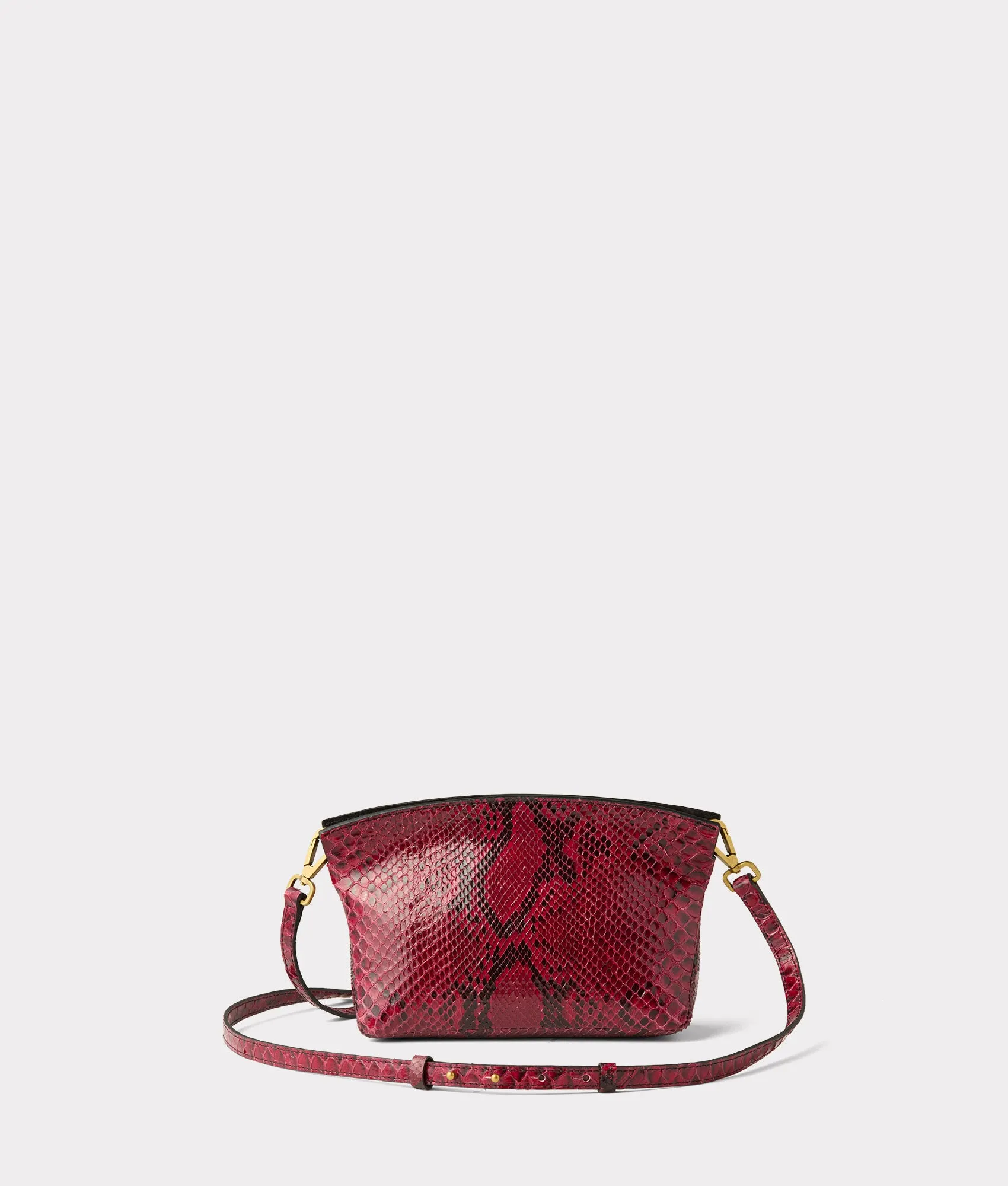 Mini Elle Exotic Clutch :: Garnet