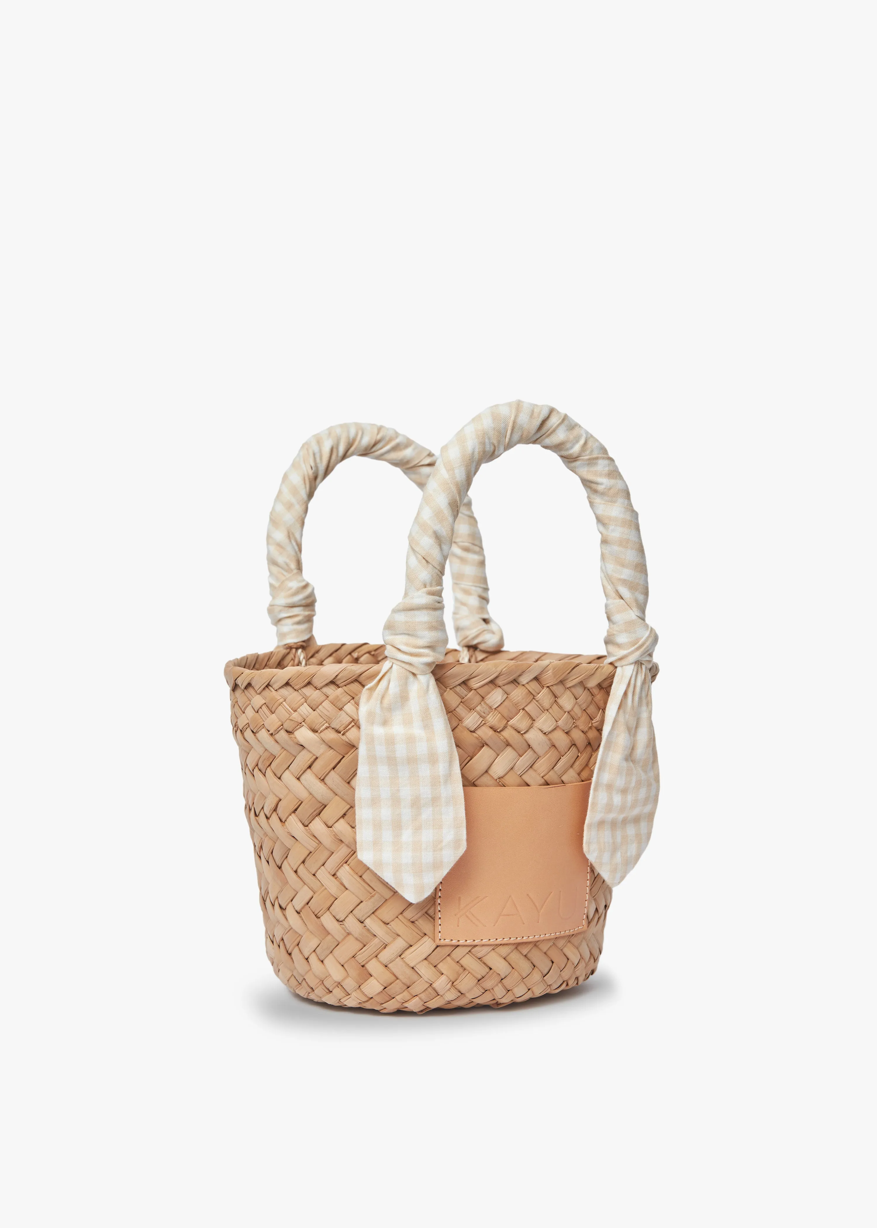 Mini Marlow Straw Scarf Tote Bag