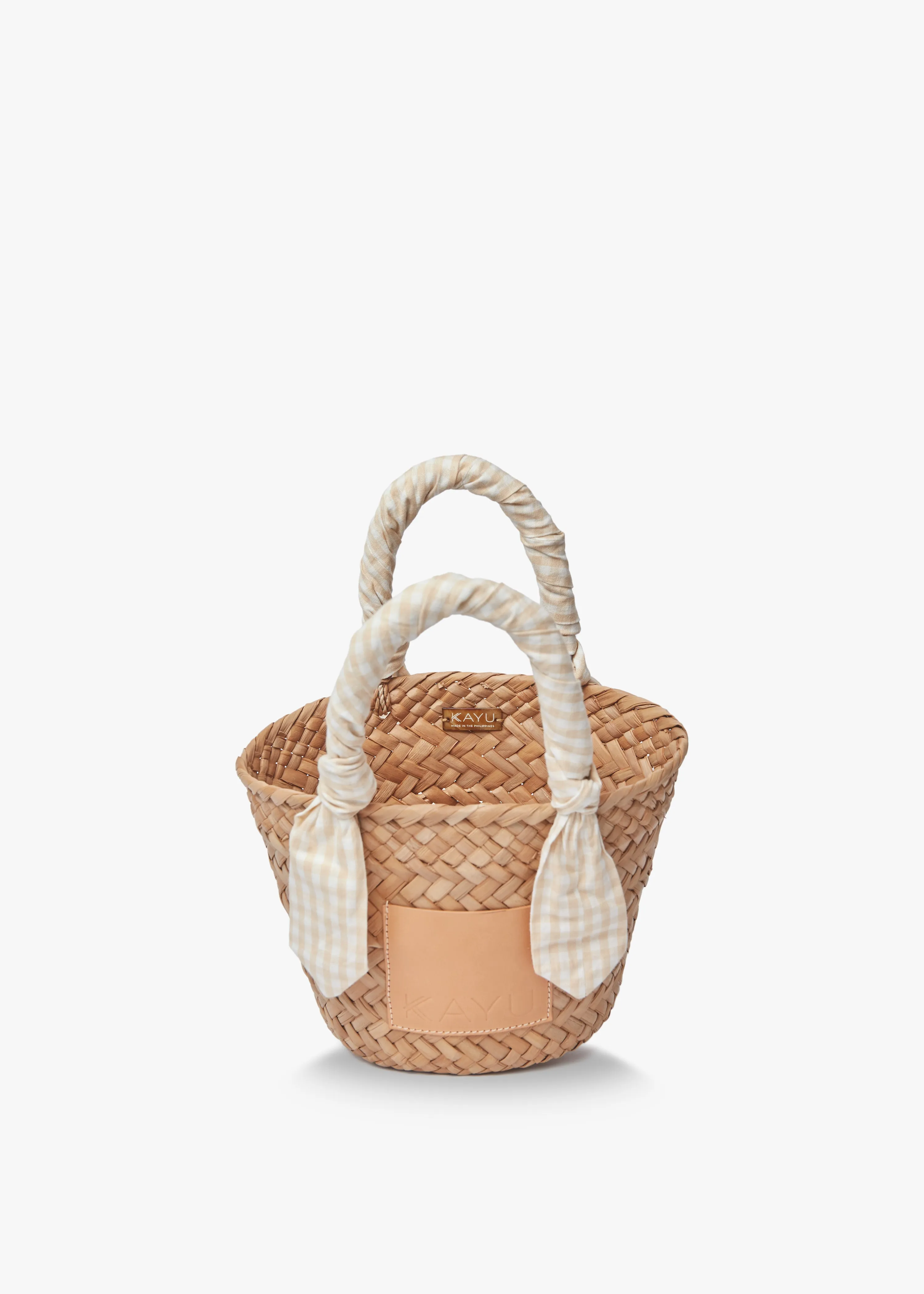 Mini Marlow Straw Scarf Tote Bag