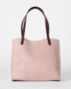 mini shopper - blush suede