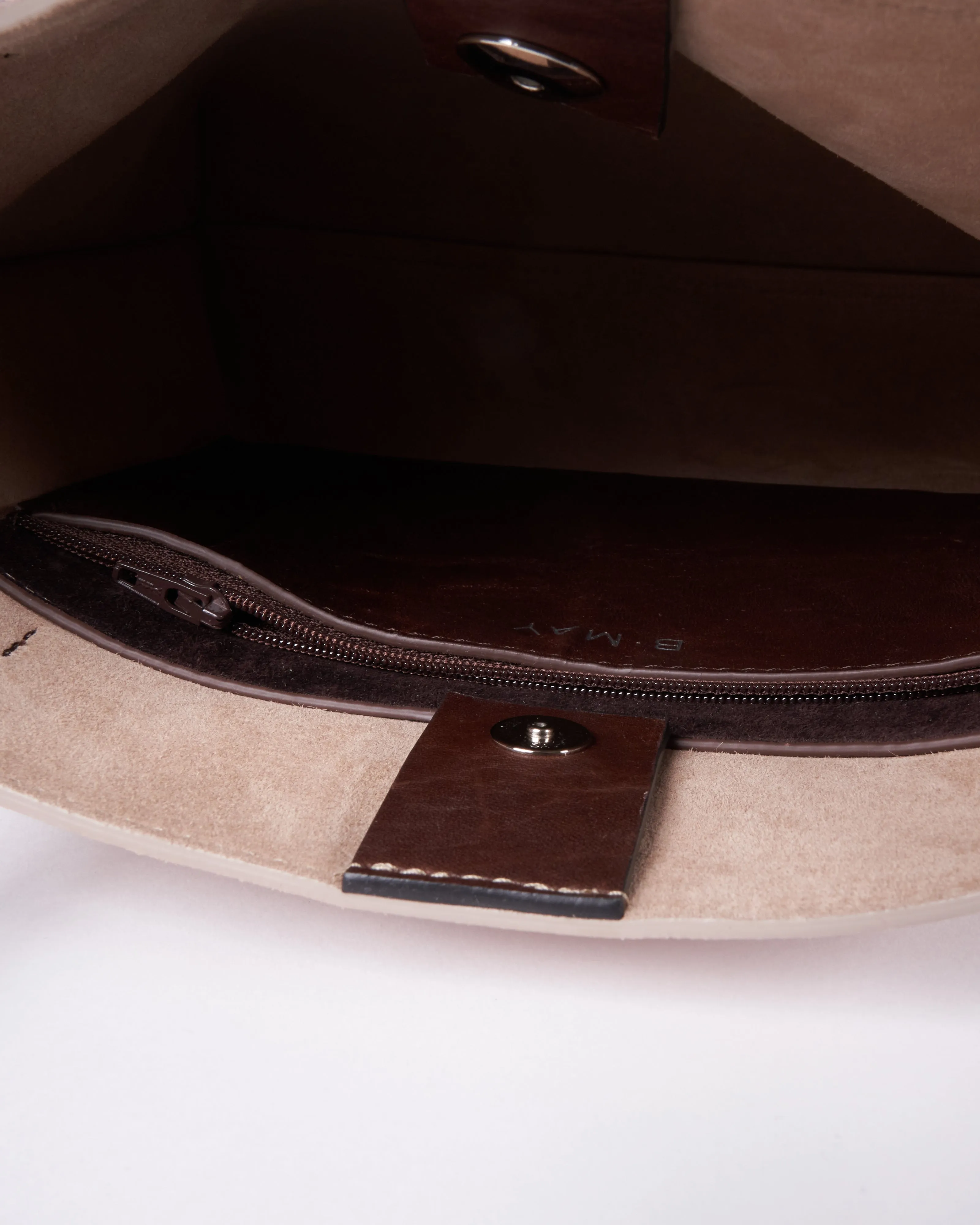 mini shopper - blush suede