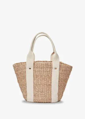 Mini Toci Straw Tote Bag