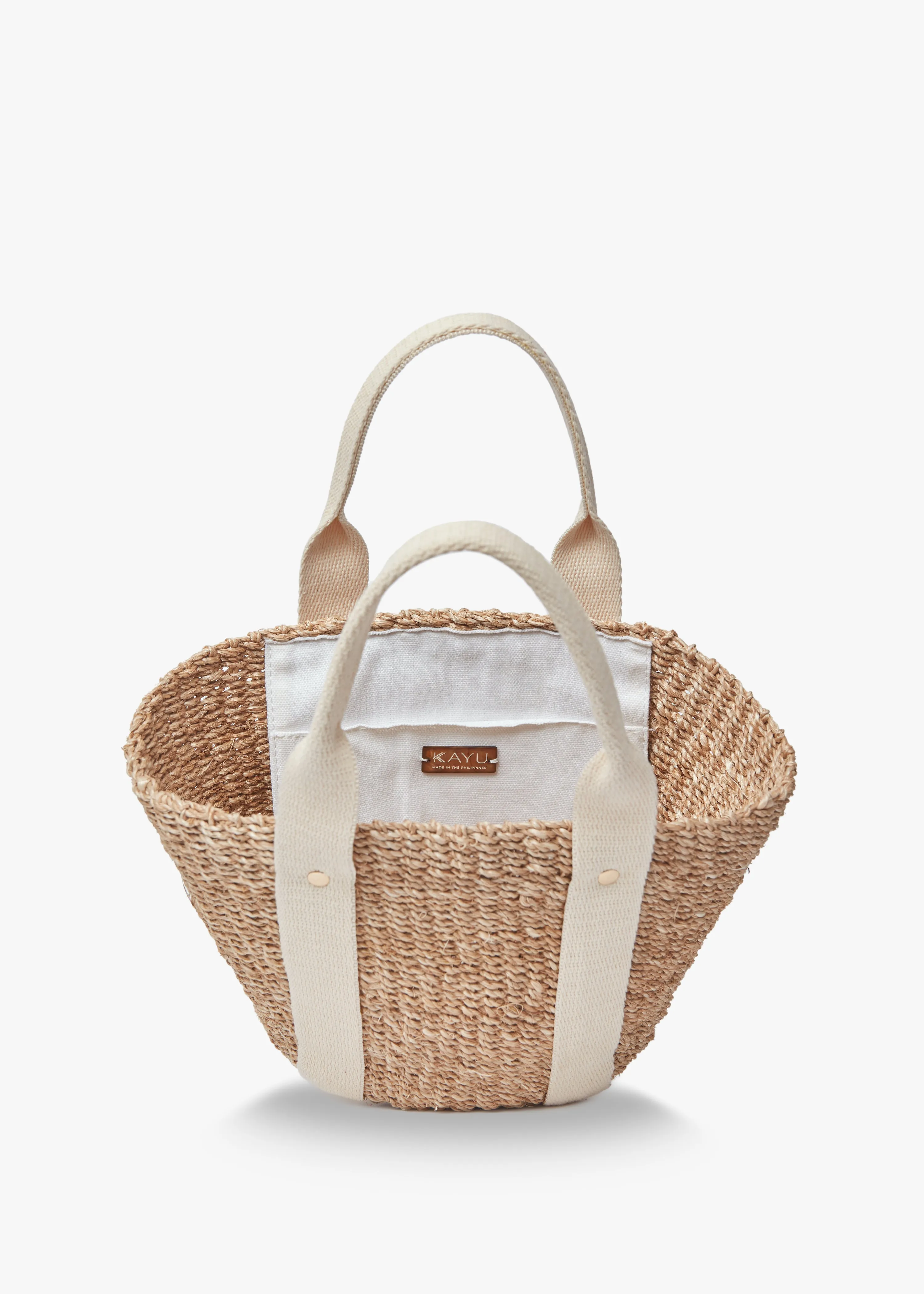 Mini Toci Straw Tote Bag