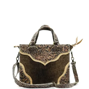 Minnie Pearl - Dark Brindle w/ Antique Deadwood Roses