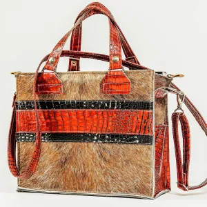 Minnie Pearl - Dusty Longhorn w/ Burgundy & Onyx Croc