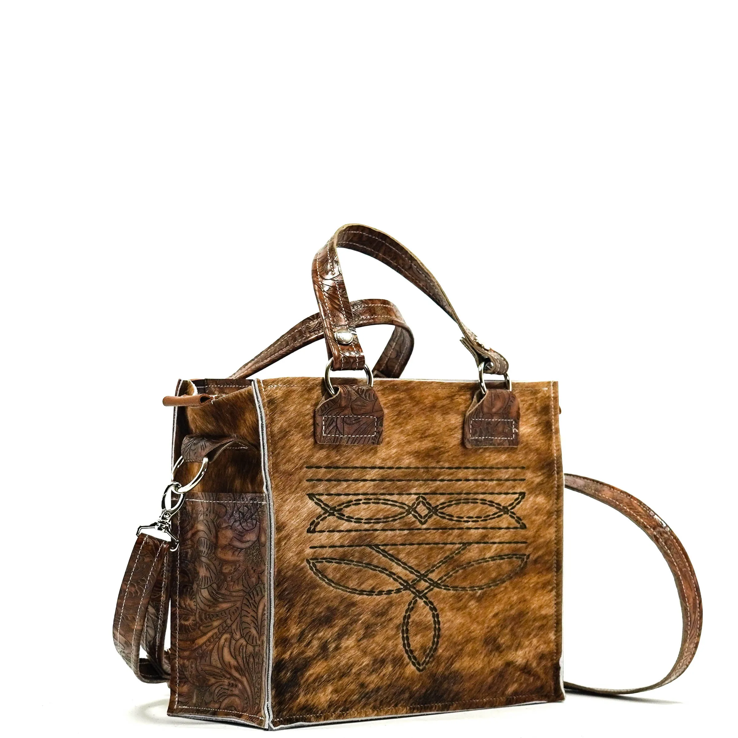 Minnie Pearl - Two-Tone Brindle w/ No Embossed