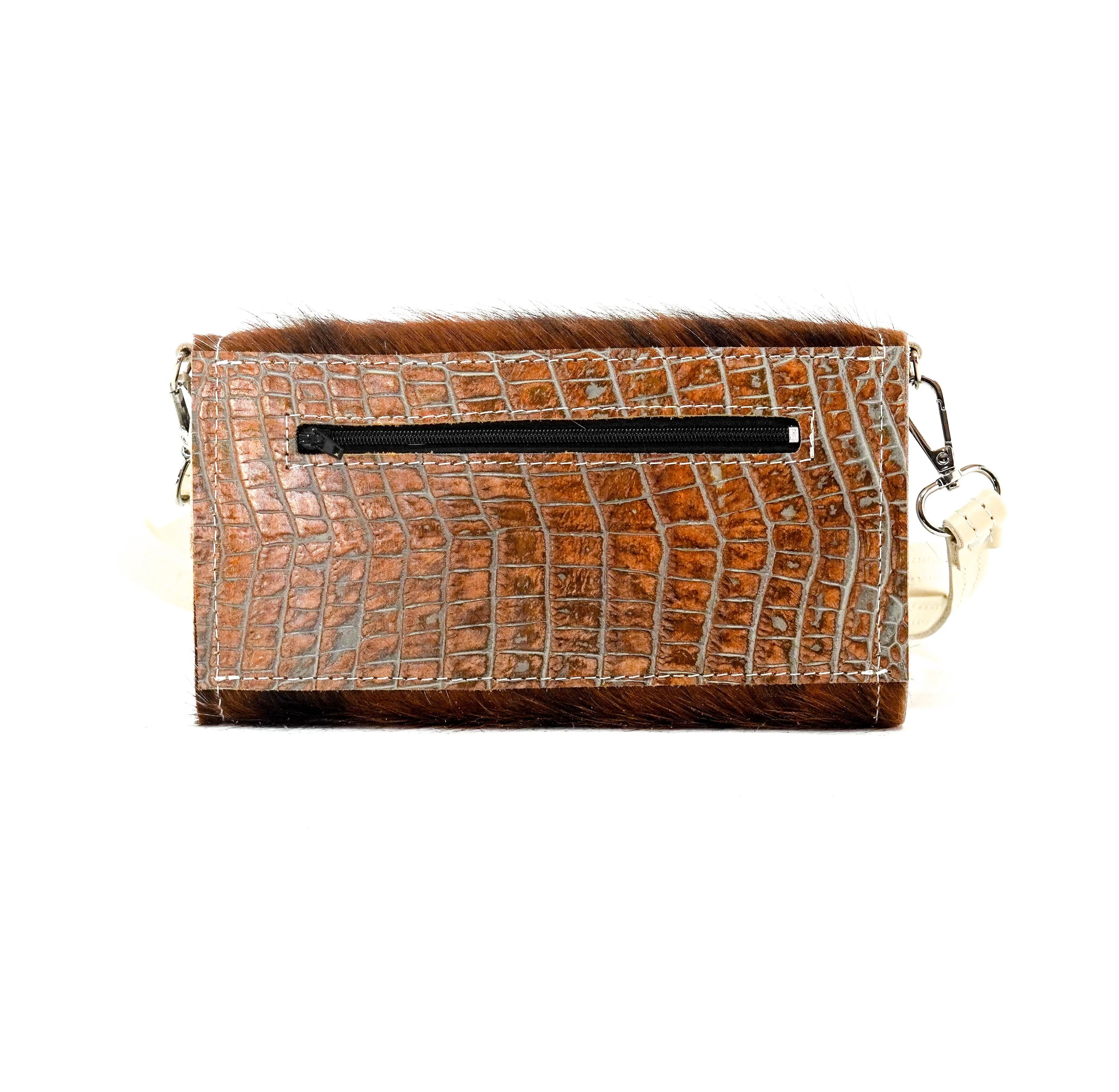 Miranda - Tricolor w/ Patina Brandy Croc