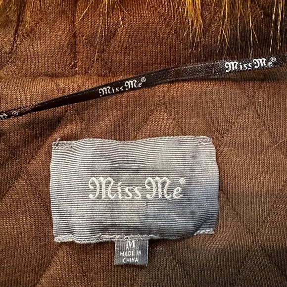 Miss Me Women’s Sweater Coat Size Medium