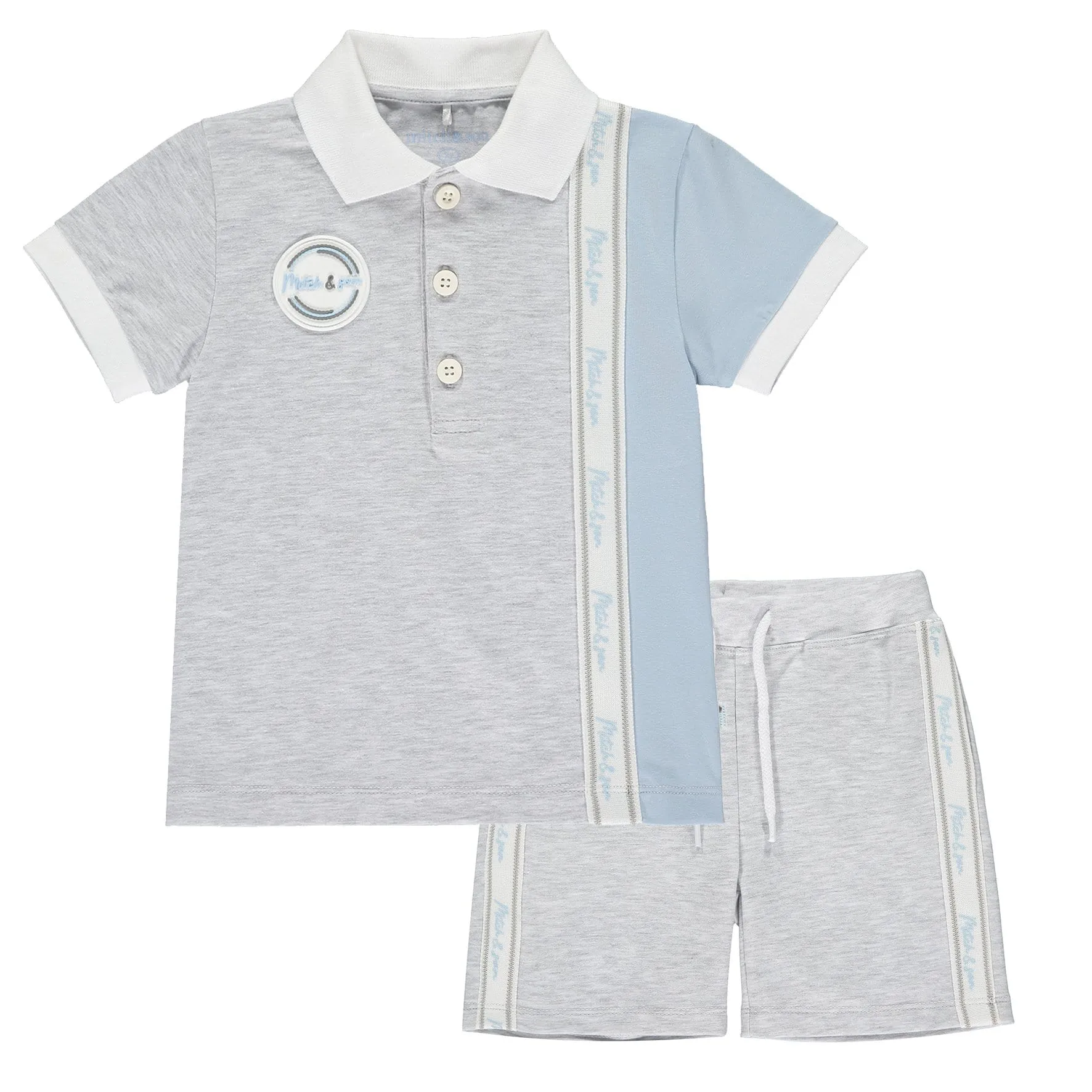 MITCH & SON - Alby Polo Short Set - Grey