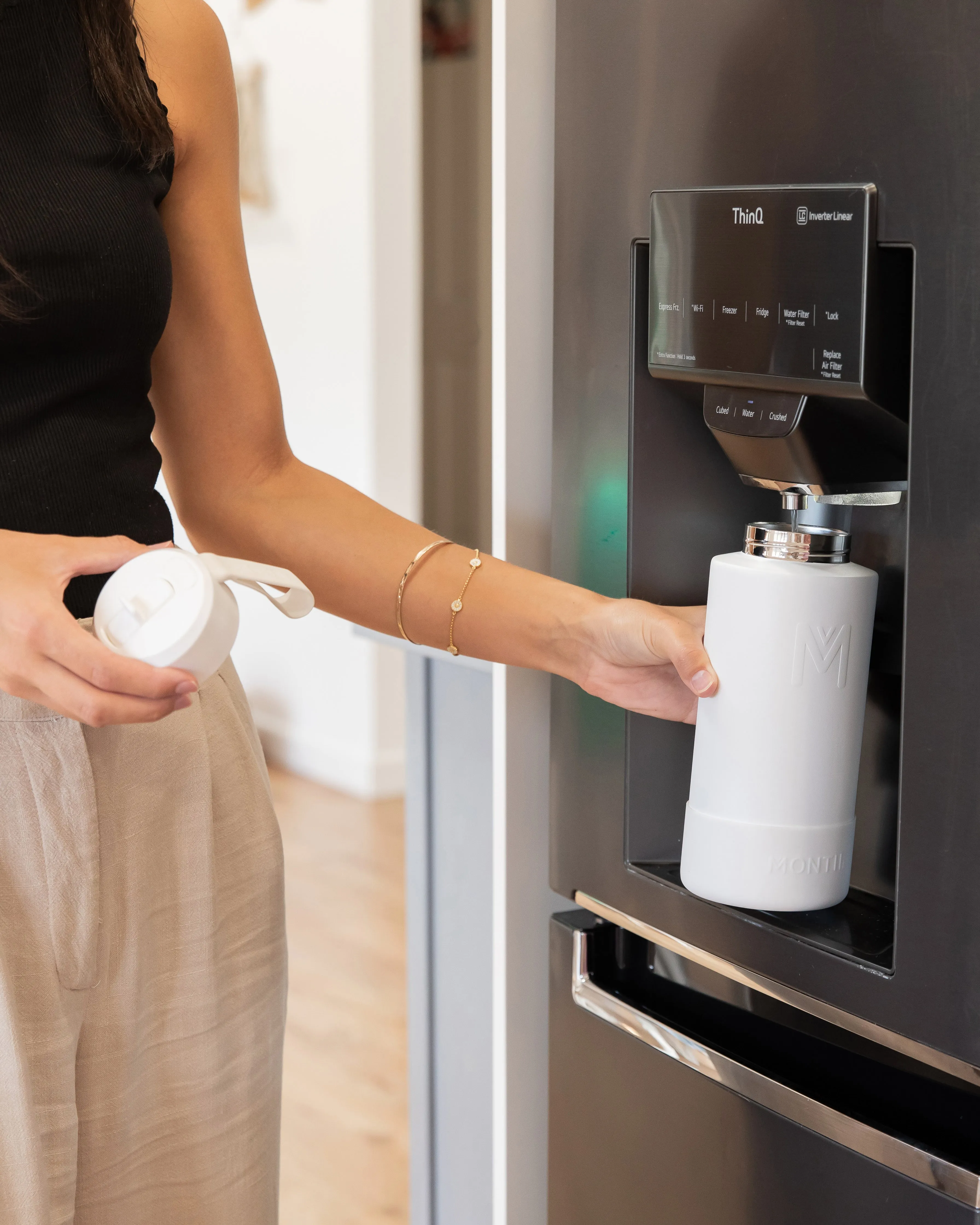 MontiiCo Fusion Sipper Lid Drink Bottle | Blizzard - 1lt