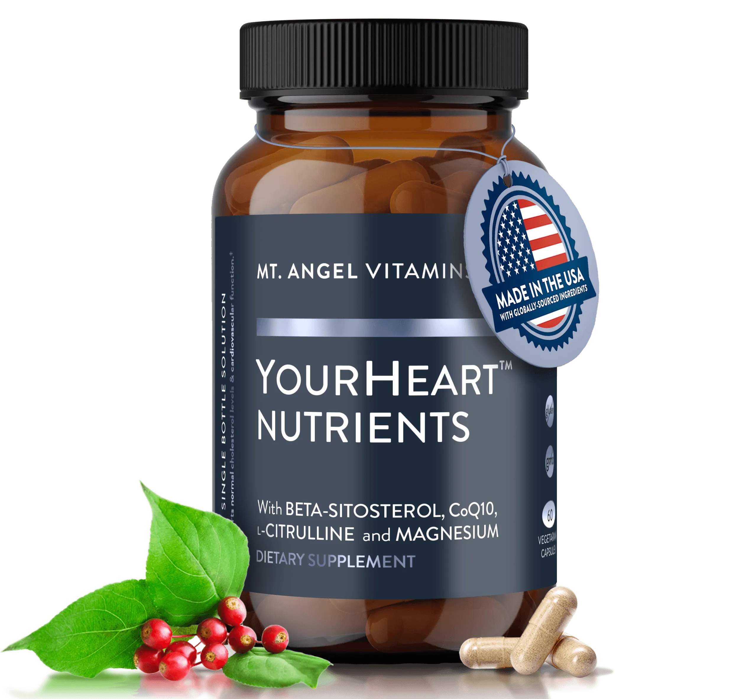 Mt. Angel Vitamins YourHeart Nutrients - The Essential Partner for Your Heart Health | 60 ct.