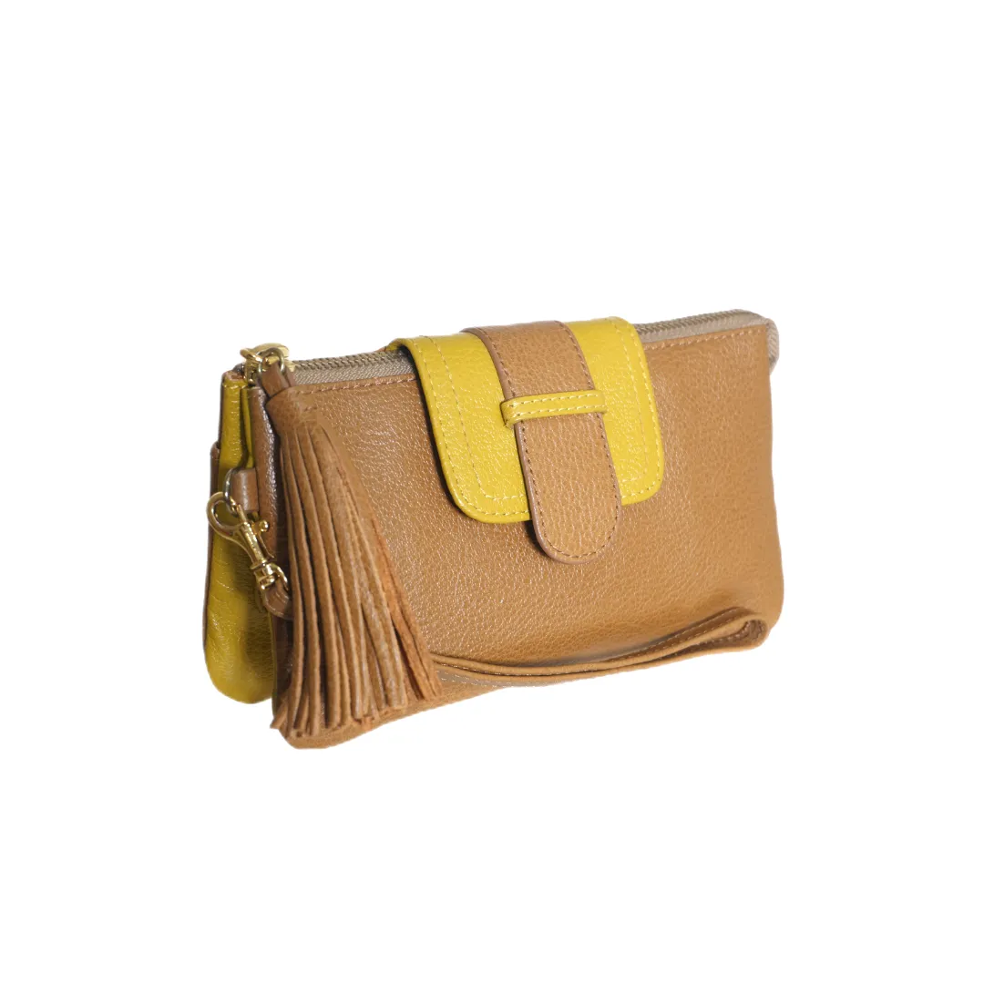 MYRNA: Leather Wallet/Wristlet