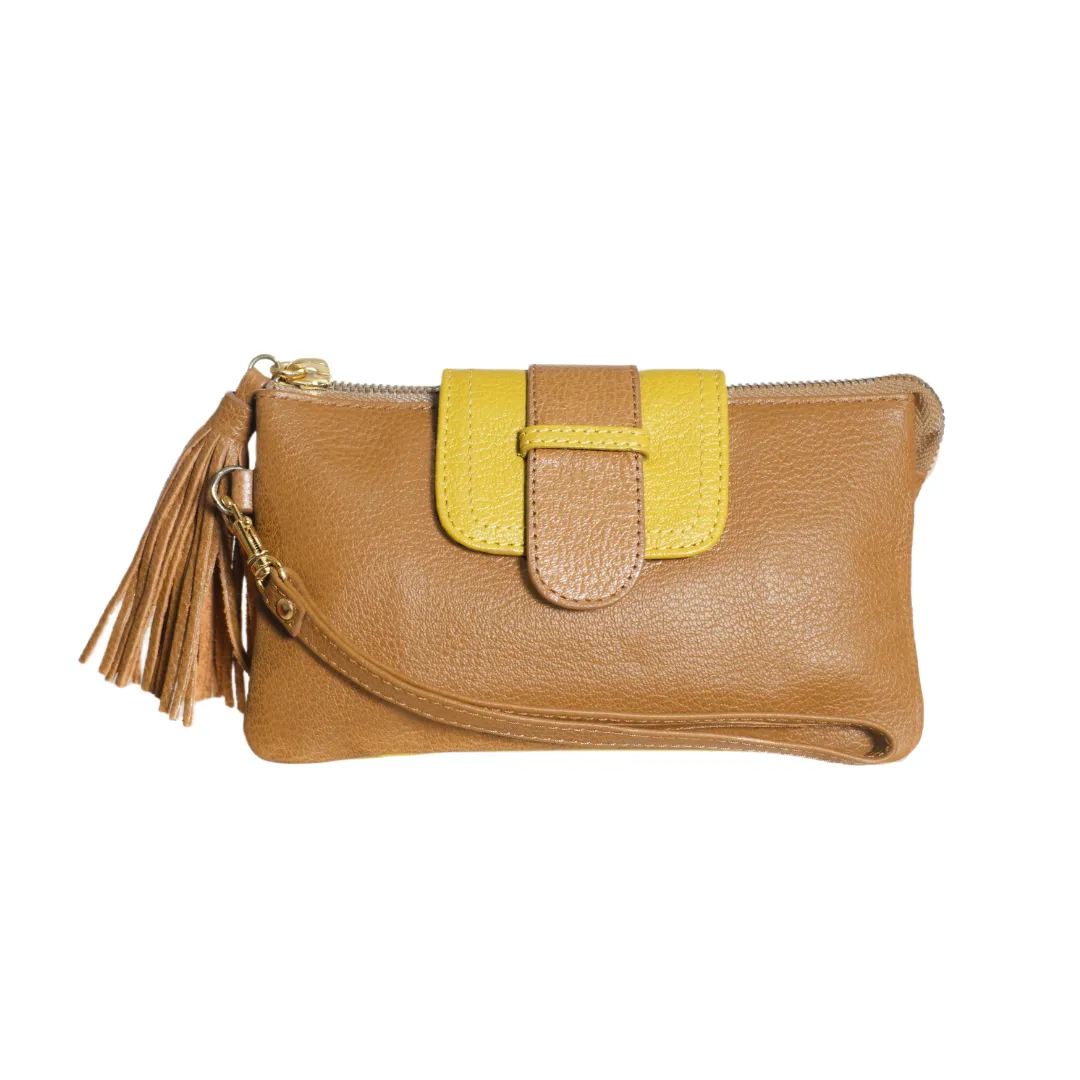 MYRNA: Leather Wallet/Wristlet