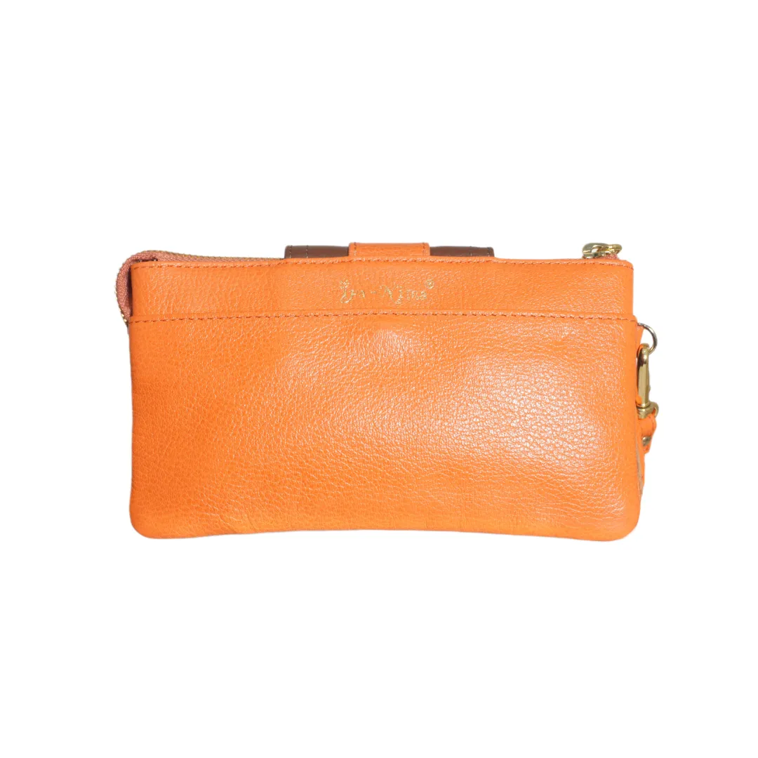 MYRNA: Leather Wallet/Wristlet