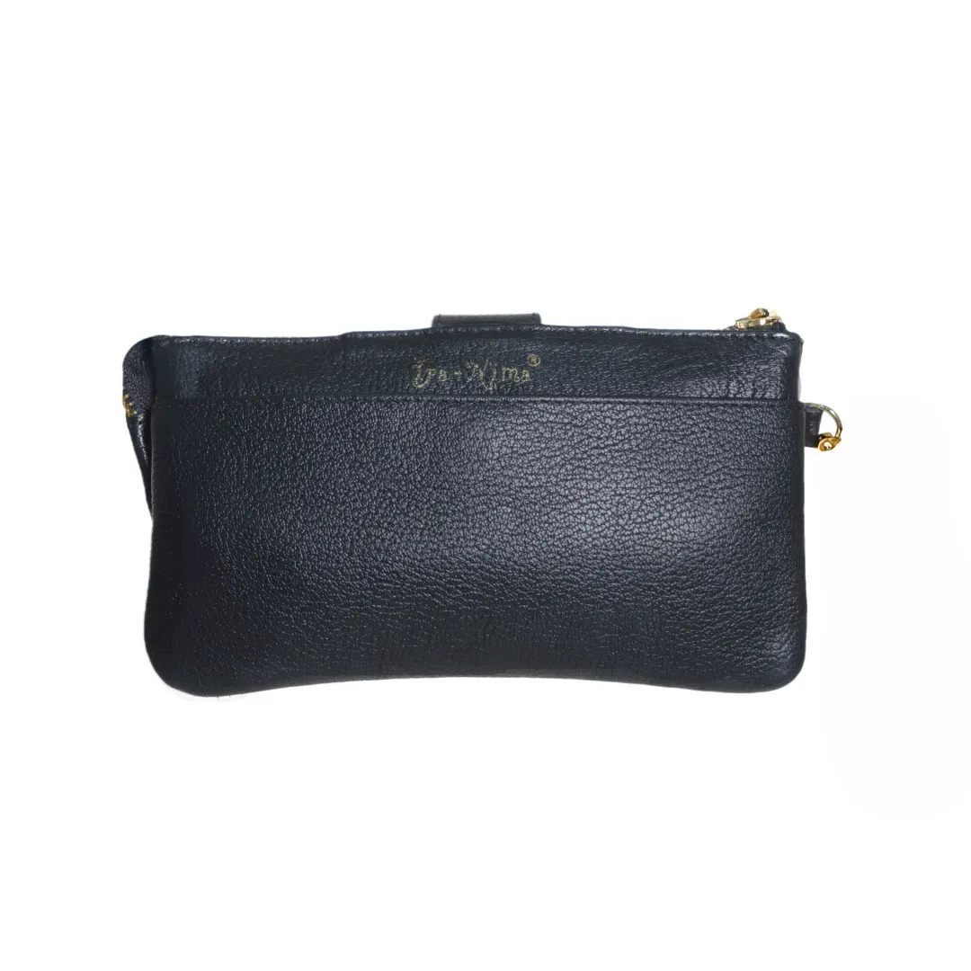 MYRNA: Leather Wallet/Wristlet