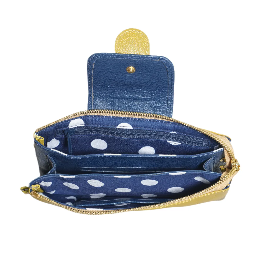 MYRNA: Leather Wallet/Wristlet
