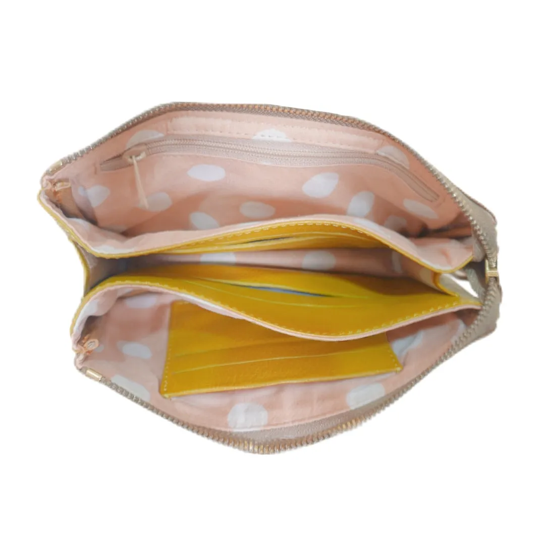 MYRNA: Leather Wallet/Wristlet