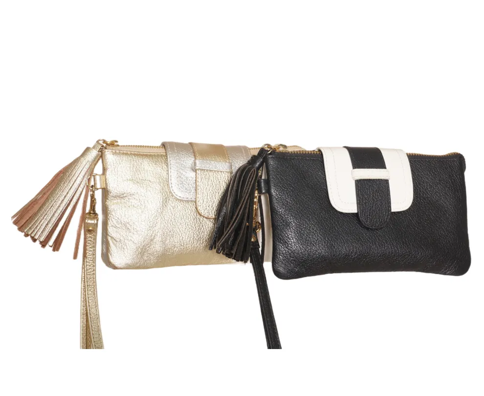 MYRNA: Leather Wallet/Wristlet