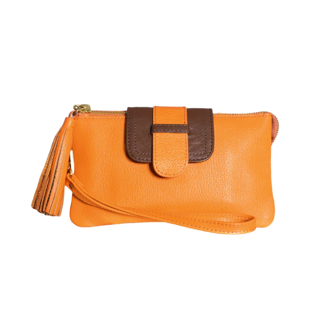MYRNA: Leather Wallet/Wristlet
