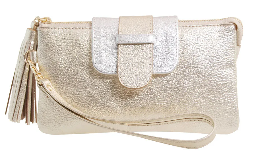 MYRNA: Leather Wallet/Wristlet