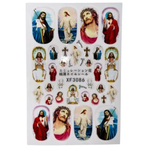 Nail Sticker -XF3086 Jesus