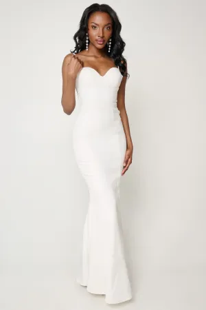 Natasha Gown in White by Elle Zeitoune - RENTAL