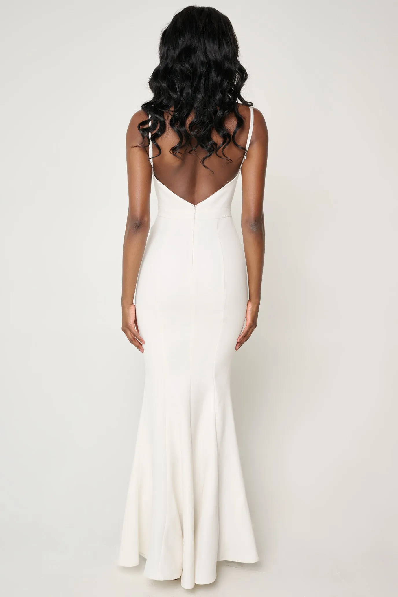 Natasha Gown in White by Elle Zeitoune - RENTAL