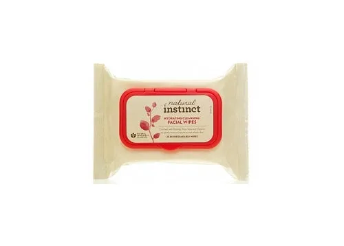 Natural Instinct Hydrating Cleansing Facial Wipes 25Pk