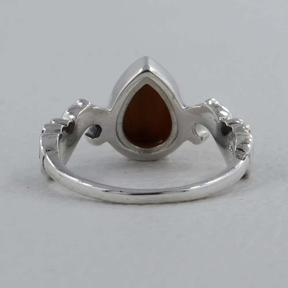 Natural Larimar Designer Silver Rings