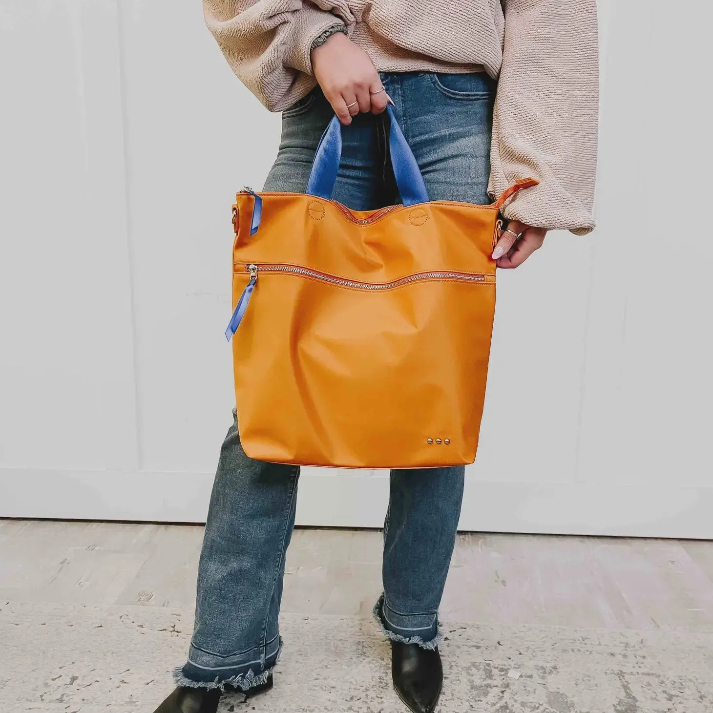 Nelly Nylon Crossbody Tote Sunflower Yellow