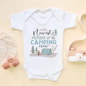 Newest Member Of The Camping Crew Baby Bodysuit