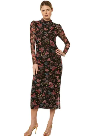 Niki Mesh Midi Dress by MISA Los Angeles - RENTAL