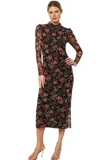 Niki Mesh Midi Dress by MISA Los Angeles - RENTAL