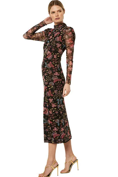Niki Mesh Midi Dress by MISA Los Angeles - RENTAL