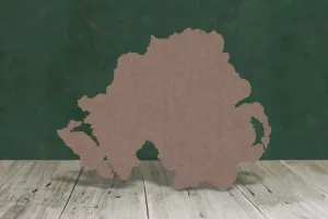 Northern Ireland - wooden craft blank - 2mm MDF