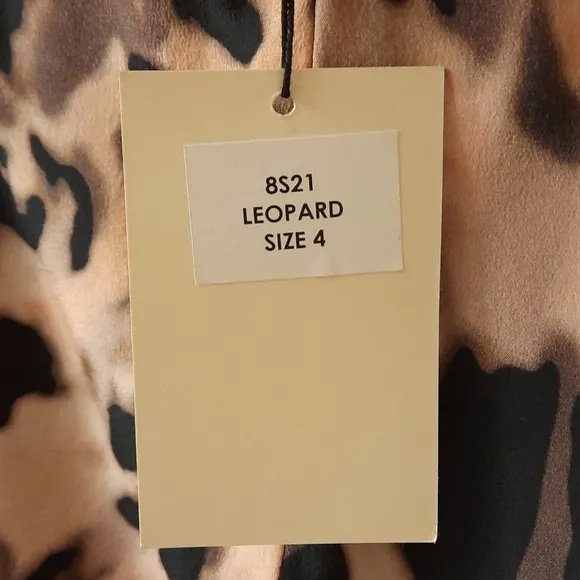 NWT, Yoanna Baraschi Vintage Draped Leopard Print Skirt