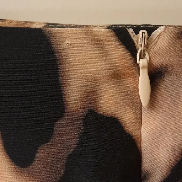 NWT, Yoanna Baraschi Vintage Draped Leopard Print Skirt