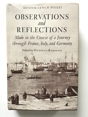 Observations and Reflections