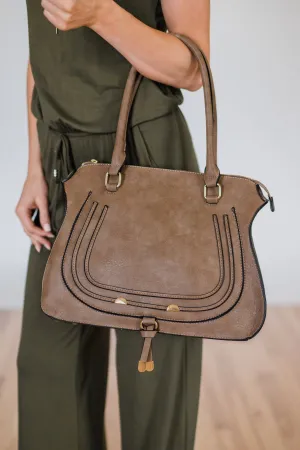 On the Go Deep Taupe Purse