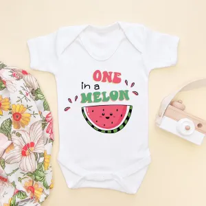 One In a Melon Funny Baby Bodysuit