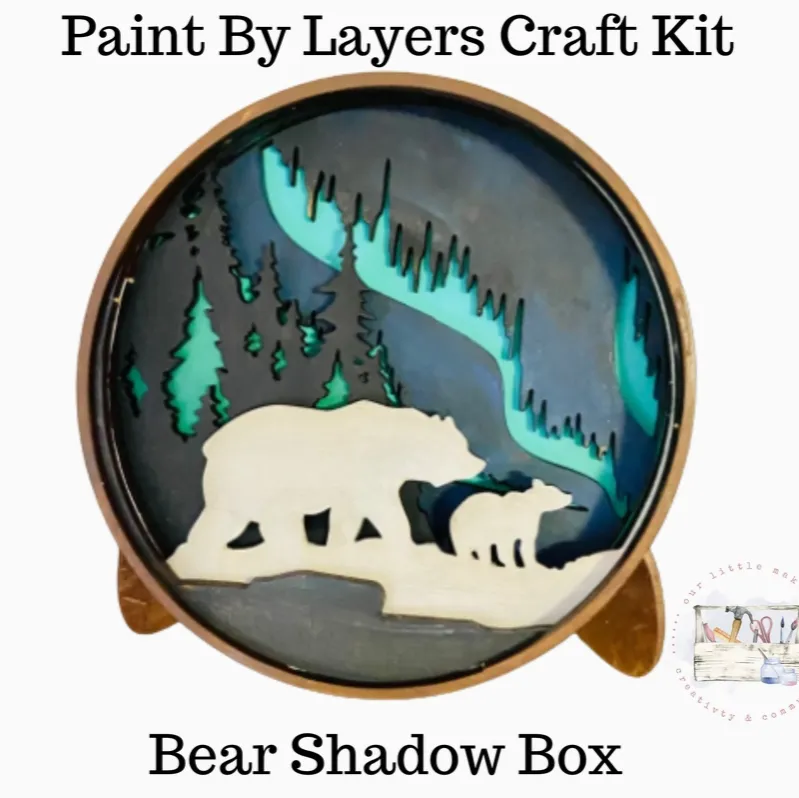 Our Little Makery - Bear Kit | Shadow Box Kit